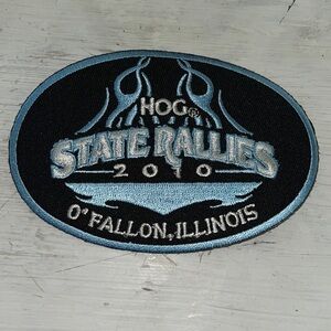 Harley Davidson HOG State Rallies 2010 Motorcycle Patch O'Fallon IL Owners Group